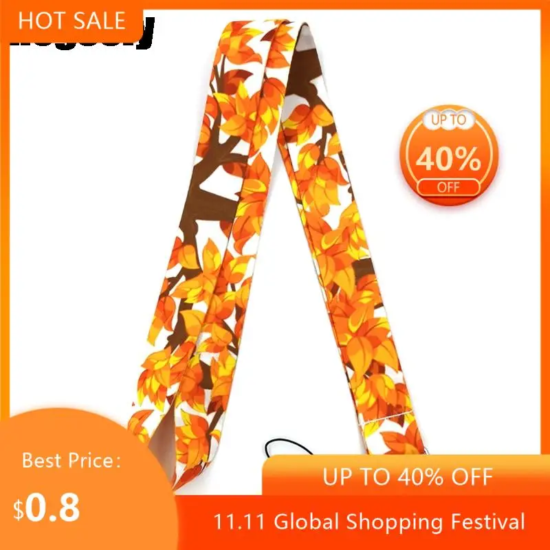 

Autumn Maple leaves Neck keychain necklace Anime Cartoon Neck Strap Lanyard ID badge holder Keychain Lanyards