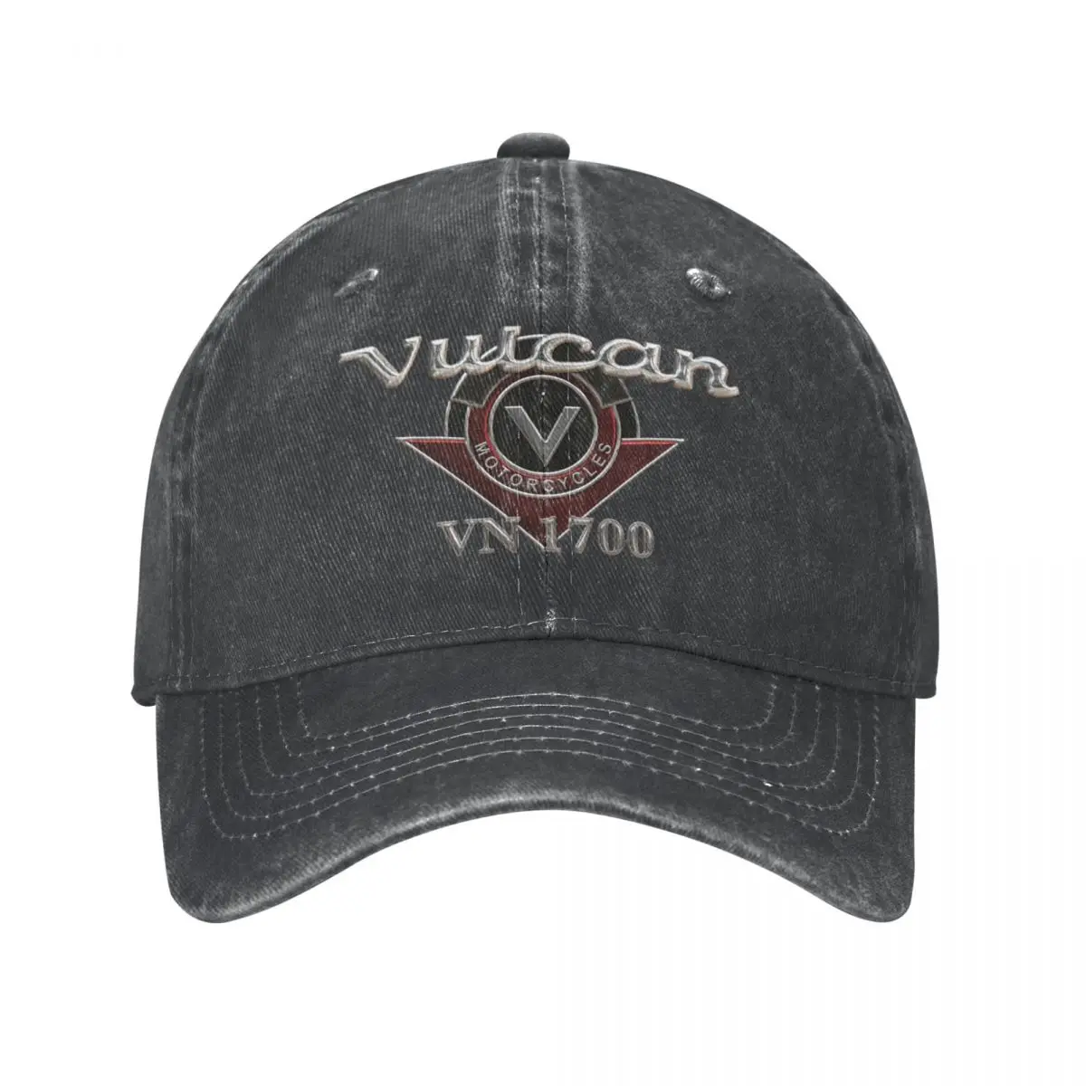 

Vulcan Motorcycle VN 1700 Logo Merchandise Unisex Trucker Hat Distressed Denim Caps Hat Vintage Outdoor All Seasons Travel Hat