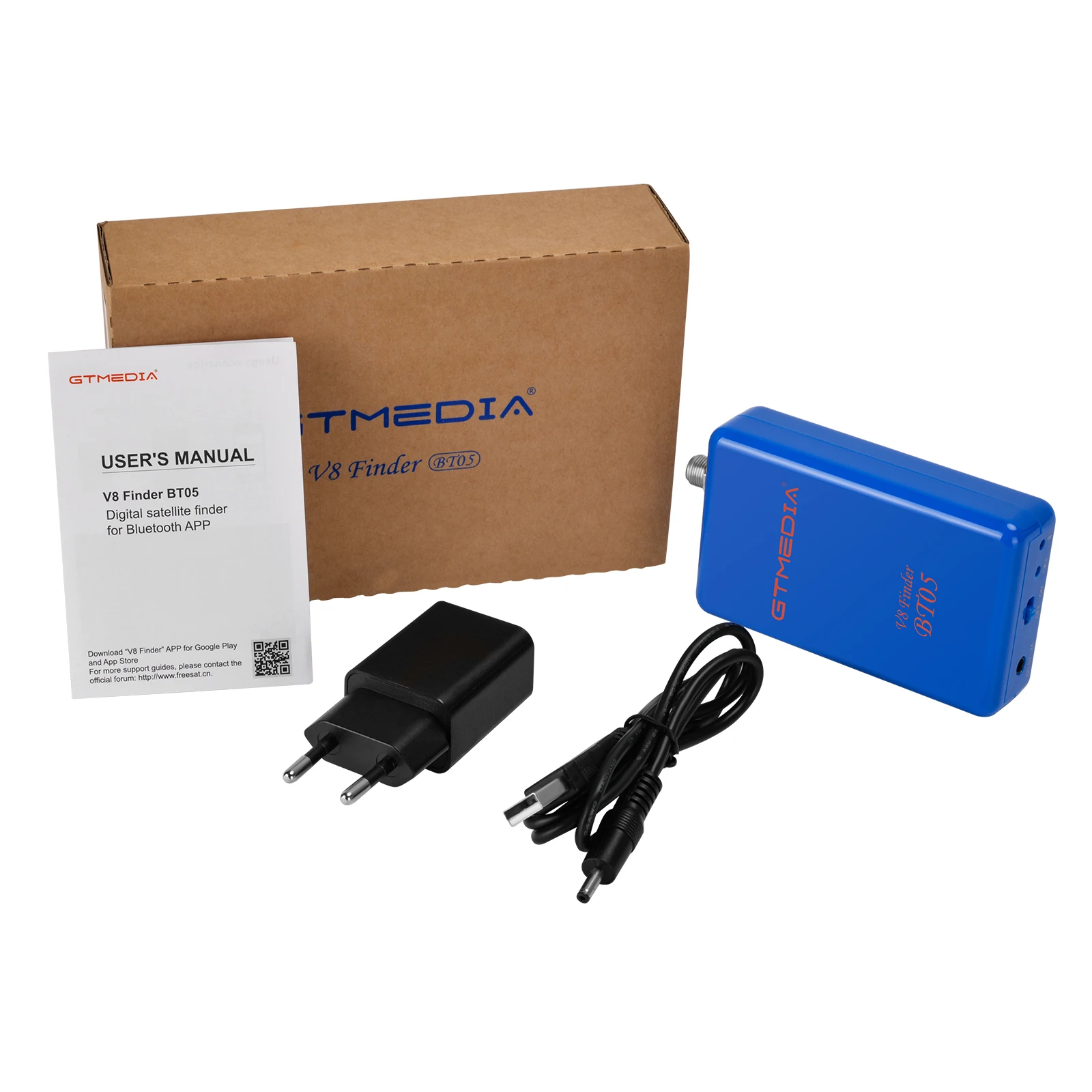 GTMEDIA V8 Finder BT05 DVB-сателлитный измеритель сигнала, портативный DVB-S2 поисковик сигнала с Bluetooth-подключением, обновление через приложение для Android и iOS. (art.: 3920d800aa899) - 3920d800aa899