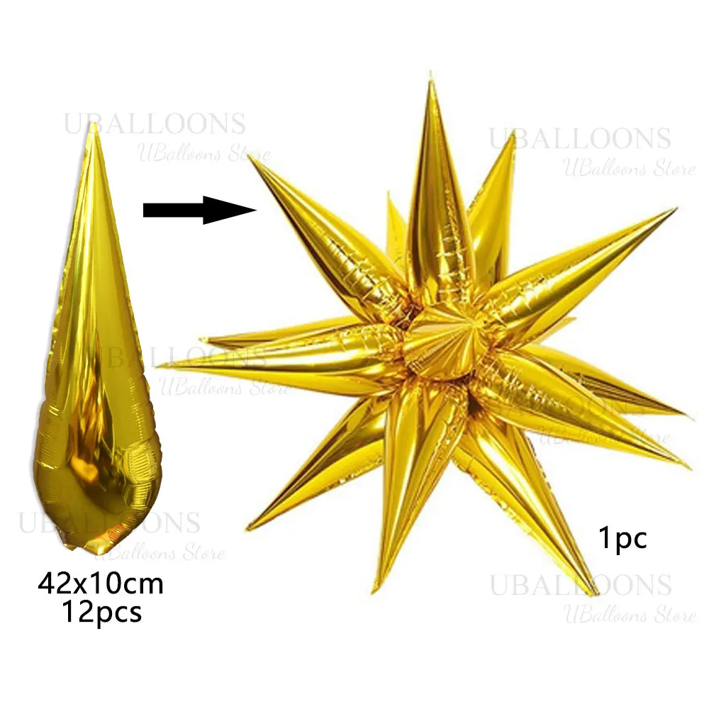 

Металлические воздушные шары звезды MicroPlush