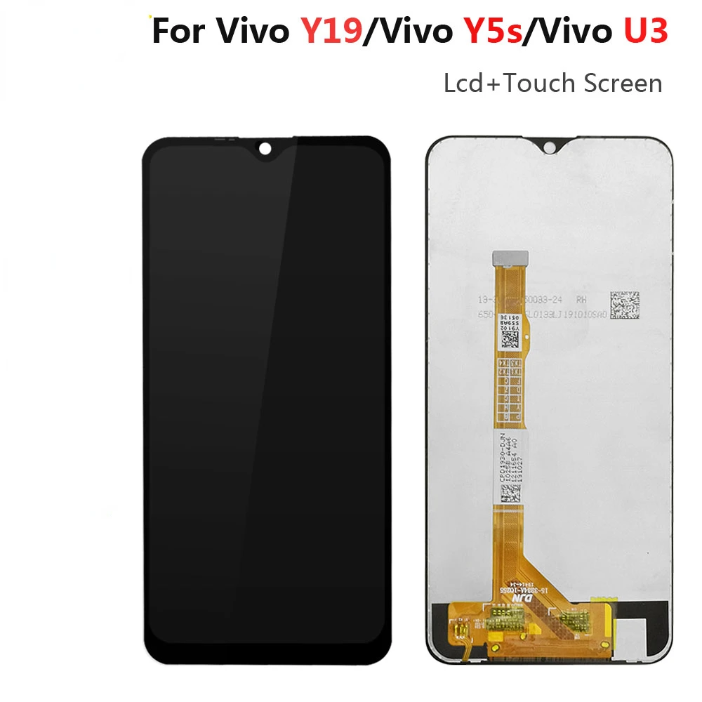 

Дисплей для Vivo Y19 1915 Y5S 2019, ЖК-дисплей, сенсорный экран, дигитайзер с рамкой, Vivo U3 V1941A V1941T, экран стекло экрана с ЖК-дисплеем