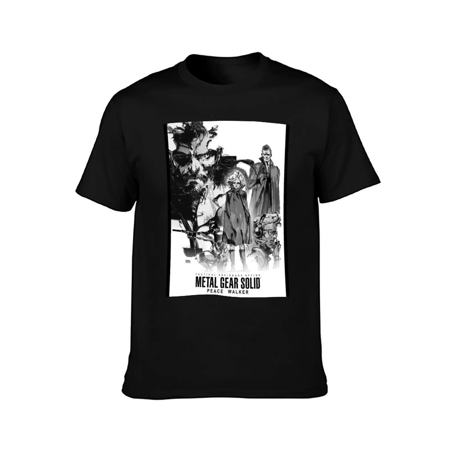 Metal Gear Solid: футболка с плакатом Peace Walker одежда больших размеров футболки рисунком
