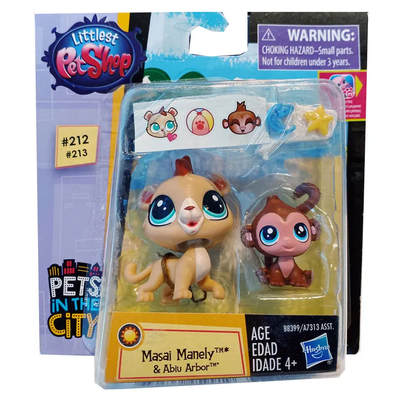 

Hasbro Littlest Pet Shop Action Figures Model Big Eyed Dummy Animals Collect Cute Dolls Genuine Collection Hobby Gifts Toys