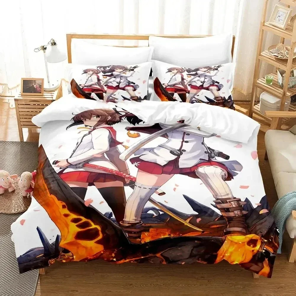 Аниме Toji no Miko Kanami Etou Комплект постельного белья Пододеяльник Постельное одеяло