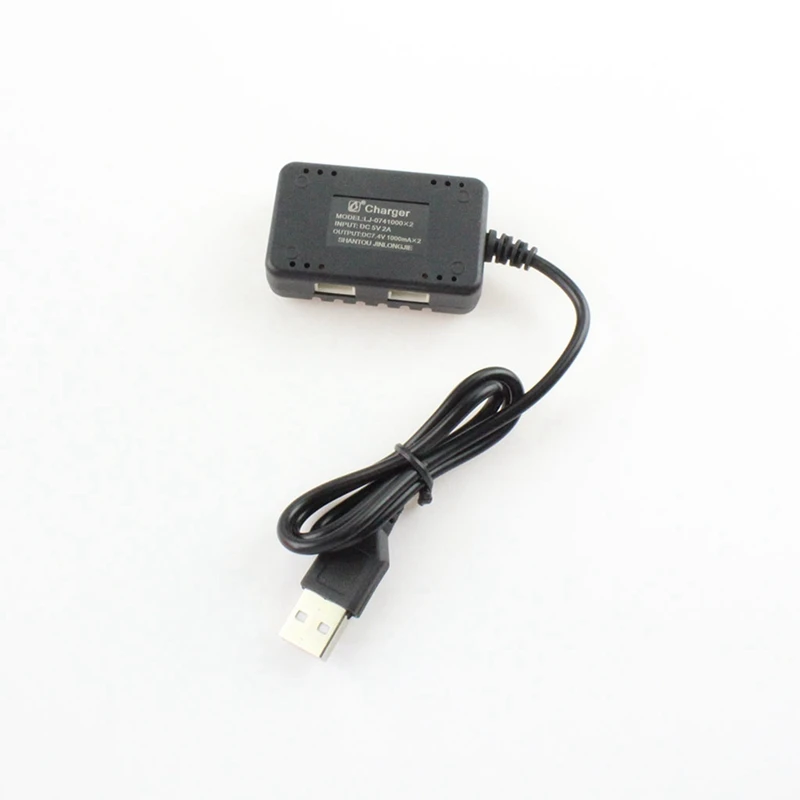 Быстрое зарядное устройство USB 2 в 1 7 4 В 1000 мАч x для Wltoys 144001 124019 12428 284131 K989 K969 XK K130