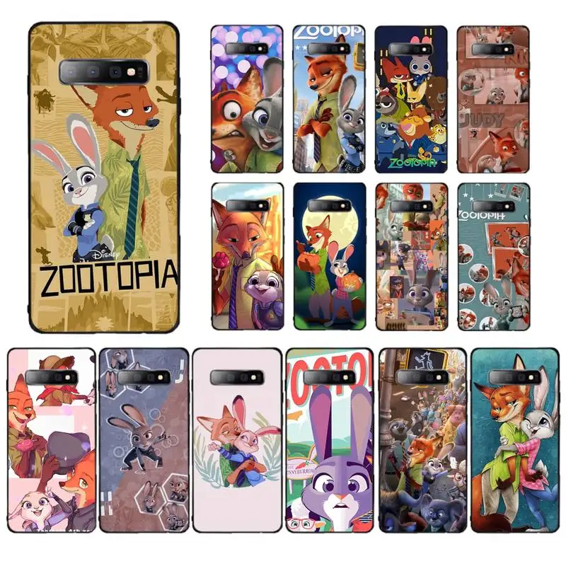 

Disney Zootopia Phone Case for Samsung S10 21 20 9 8 plus lite S20 UlTRA 7edge