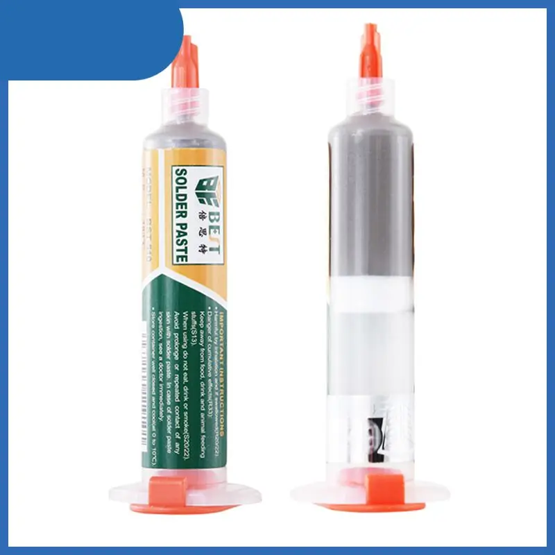 

Needle Tube Solder Paste Syringe Tube Solder Paste 183 Degree Solder Paste Repair Stencil Welding Soldering Tools