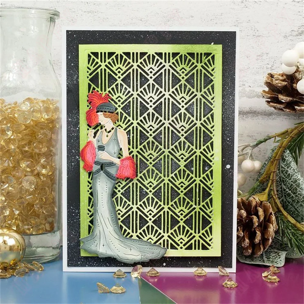 Набор металлических пресс-форм Decadent для женщин декоративная плитка фоновая