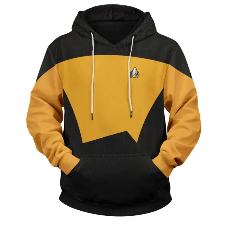 Фото Новая свободная толстовка с капюшоном Falle Star Trek для детей и взрослых, уличная одежда с длинными рукавами, толстовка для косплея, толстовки, верхнее пальто, пуловер с капюшоном NM20 №3