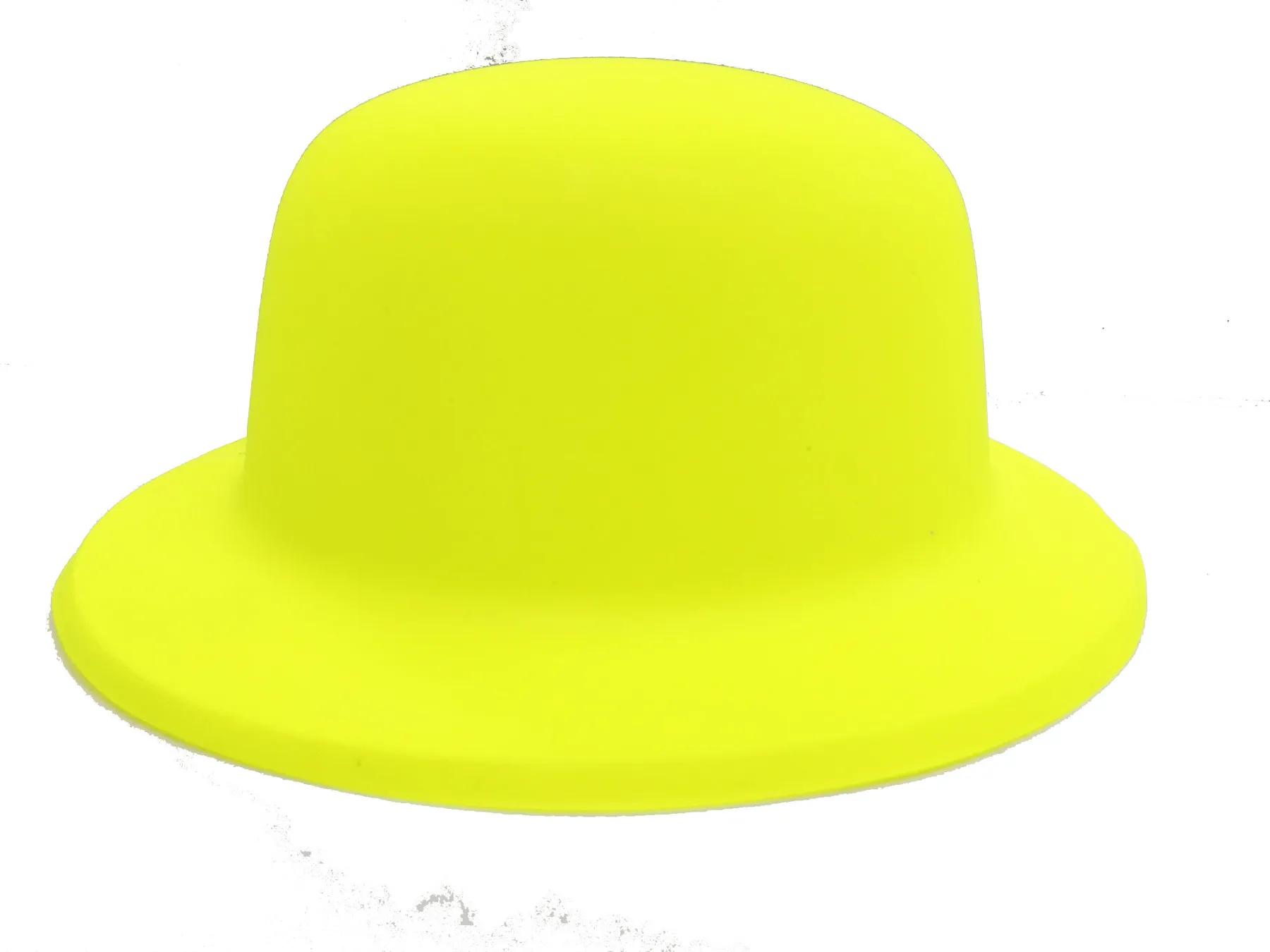 

Party Accessories Neon Color Plastic Bowler Hat Yellow Color