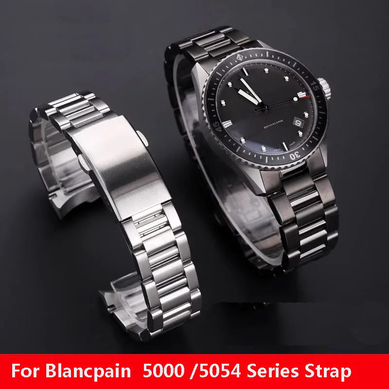 Высококачественный твердый браслет из нержавеющей стали для часов Blancpain 50 поиск