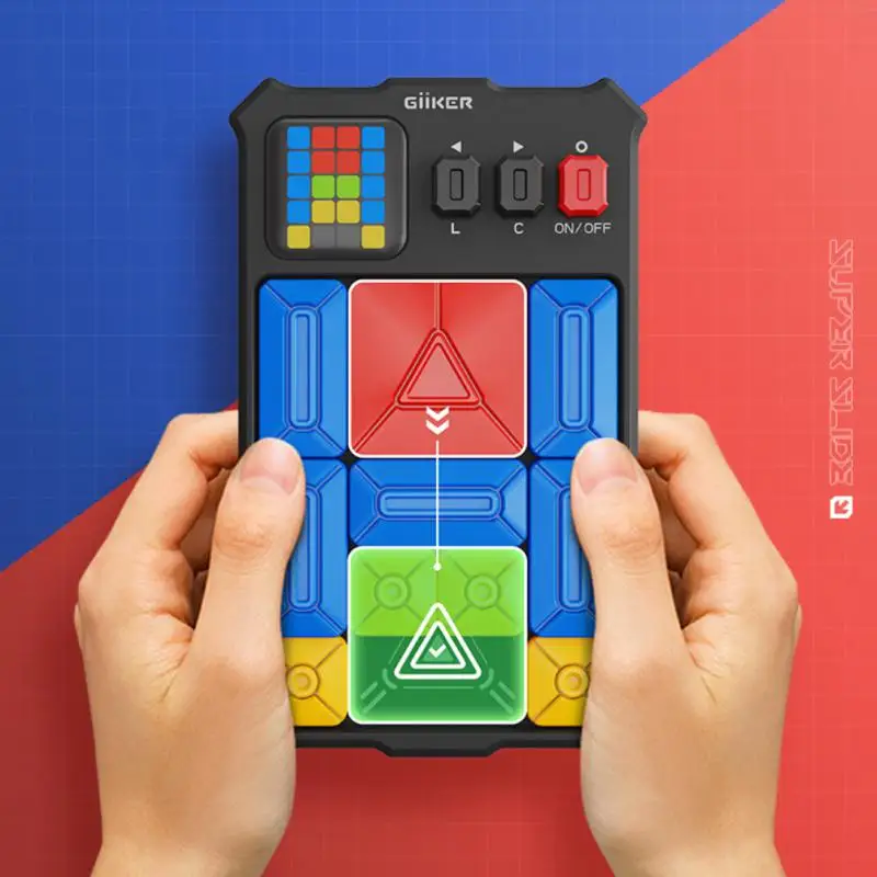 

Super Huarong Road Magnetic Jigsaw Puzzle Children's Educational Game Board Intelligent Induction Clearance Logic Training Toy