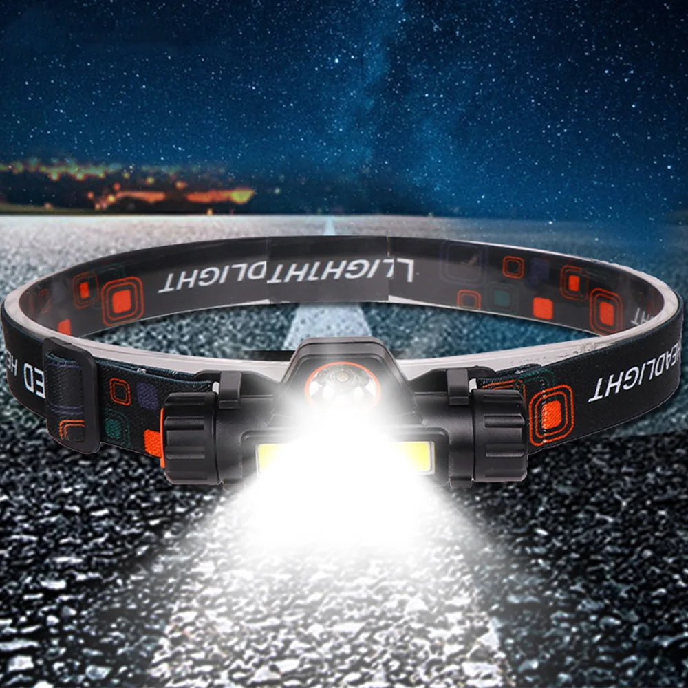 

Светодиодный головной фонарь с USB, светильник головной светильник для езды на велосипеде, кемпинга, барбекю, уличсветильник фонарь