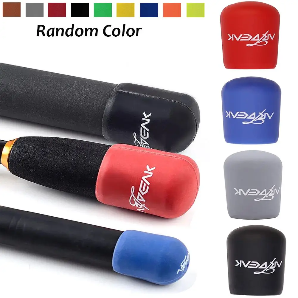 

1Pcs Fishing Rod Handle Protective Case Silicone Lure Rod Bottom Protector Fishing Accessories Random Color Fishing Front Block