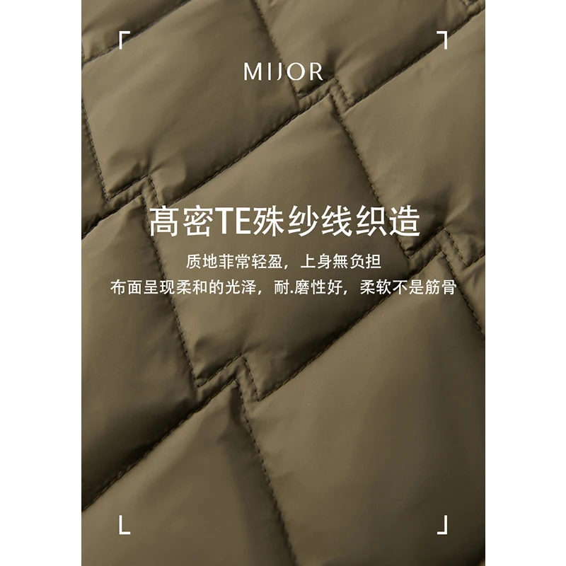 New 95%  White Goose Down  Winter Jacket Women  Abrigos Mujer Invierno Thin Office Lady  Coats  Covered Button  Slim