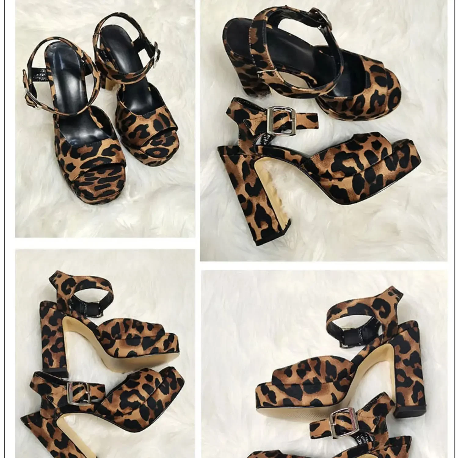 Arden Furtado/2024 летние сандалии с леопардовым принтом и квадратным носком