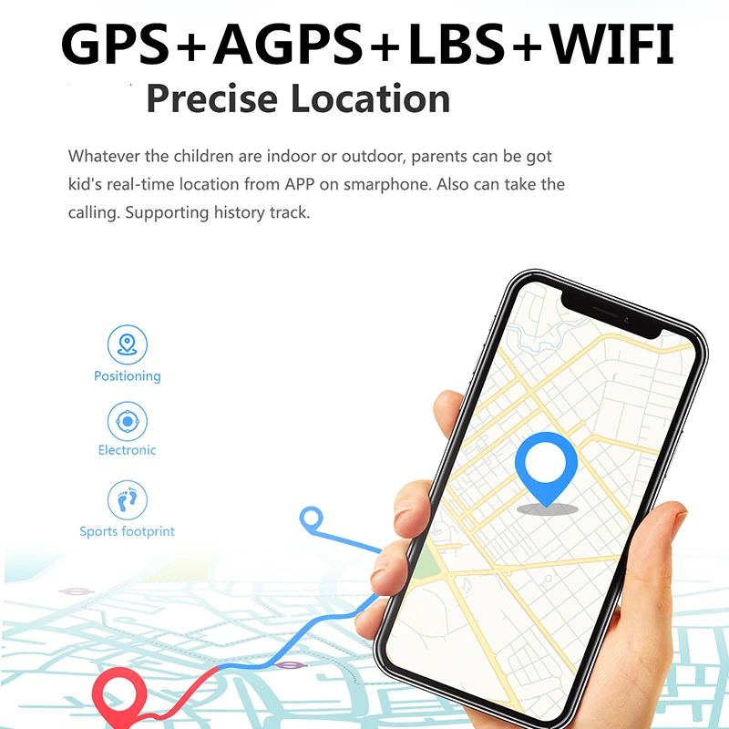 Детские Смарт-часы 4G с функцией видеозвонка GPS-трекером кнопкой SOS и монитором 800