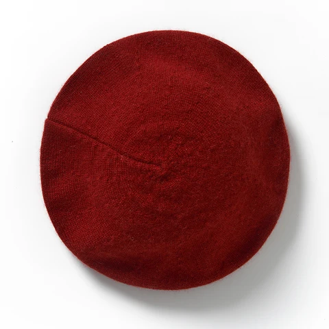 Осень-зима, женская шапка, 100% кашемировые береты, шапки во французском стиле художника, теплая шапка, однотонный берет в стиле ретро, элегантный женский универсальный вариант