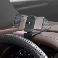 mini 360 degree rotation phone holder car dashboard hud gps navigation stand automobile silent bracket for iphone