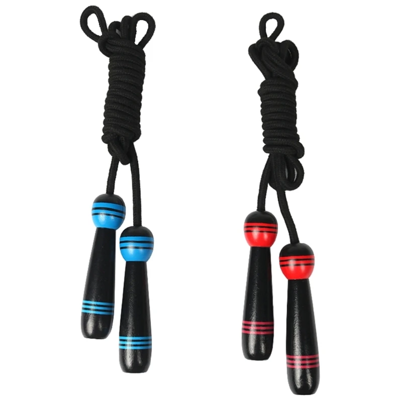 

Lightweight Jump Rope Skipping Rope with Wooden Handle for Men Women Children