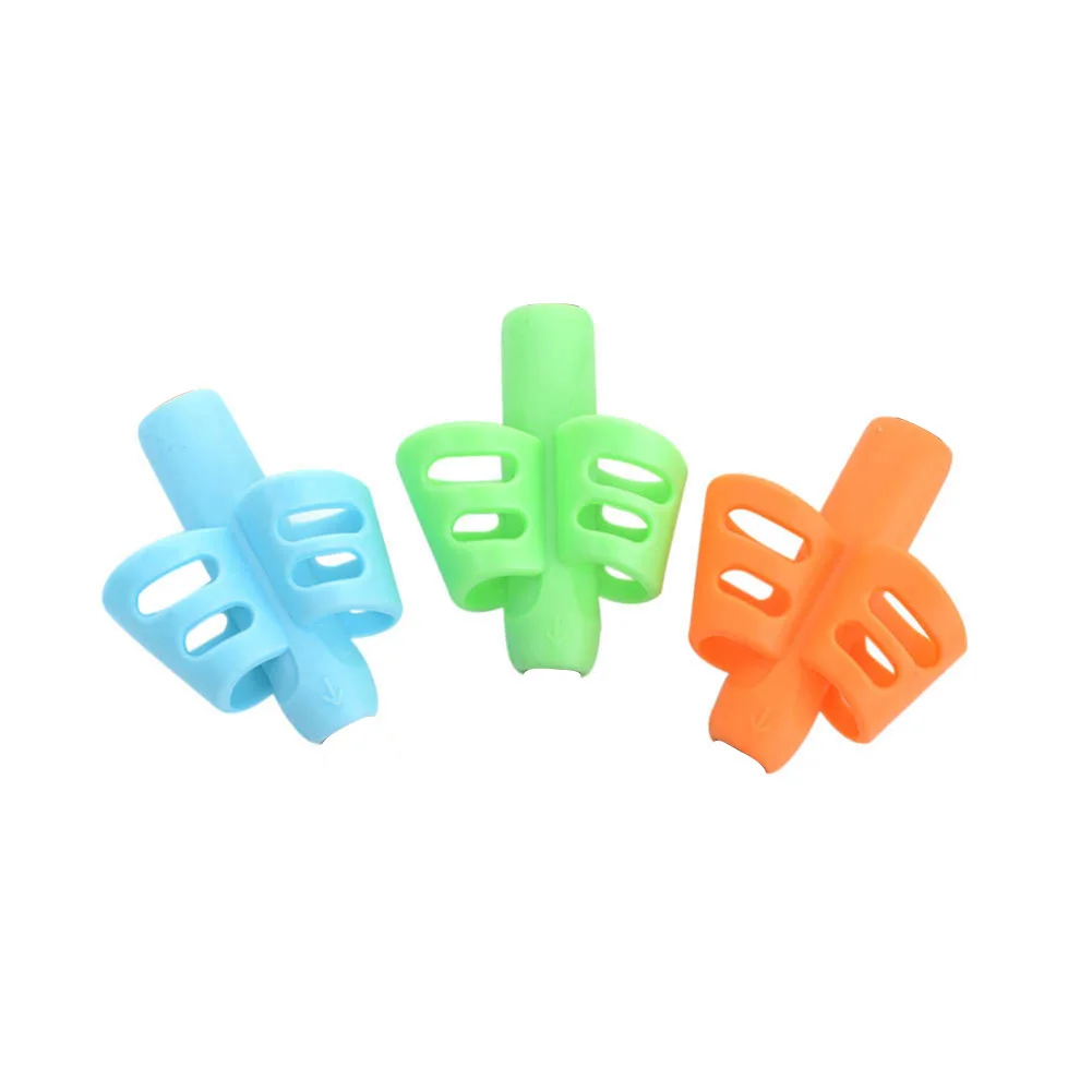 

Pencil Holder Silicone Two Finger Soft Training Children Grip Ergonomic Posture Correction Tools