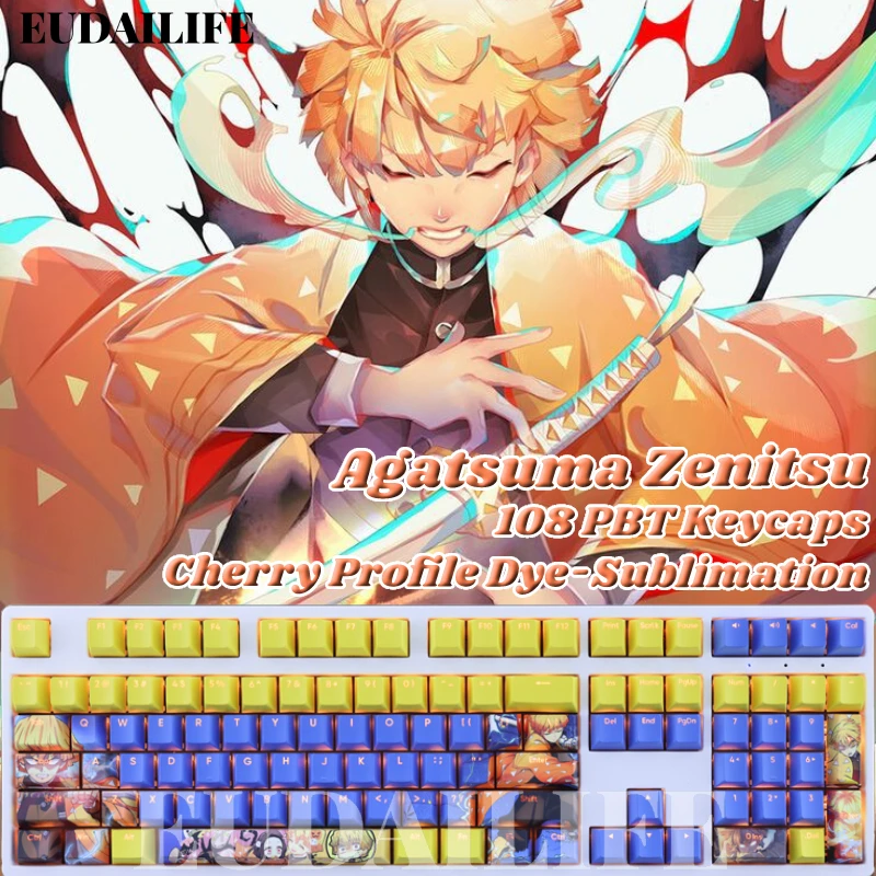 Клавиатура Механическая Agatsuma Zenitsu 108 с функцией сублимации