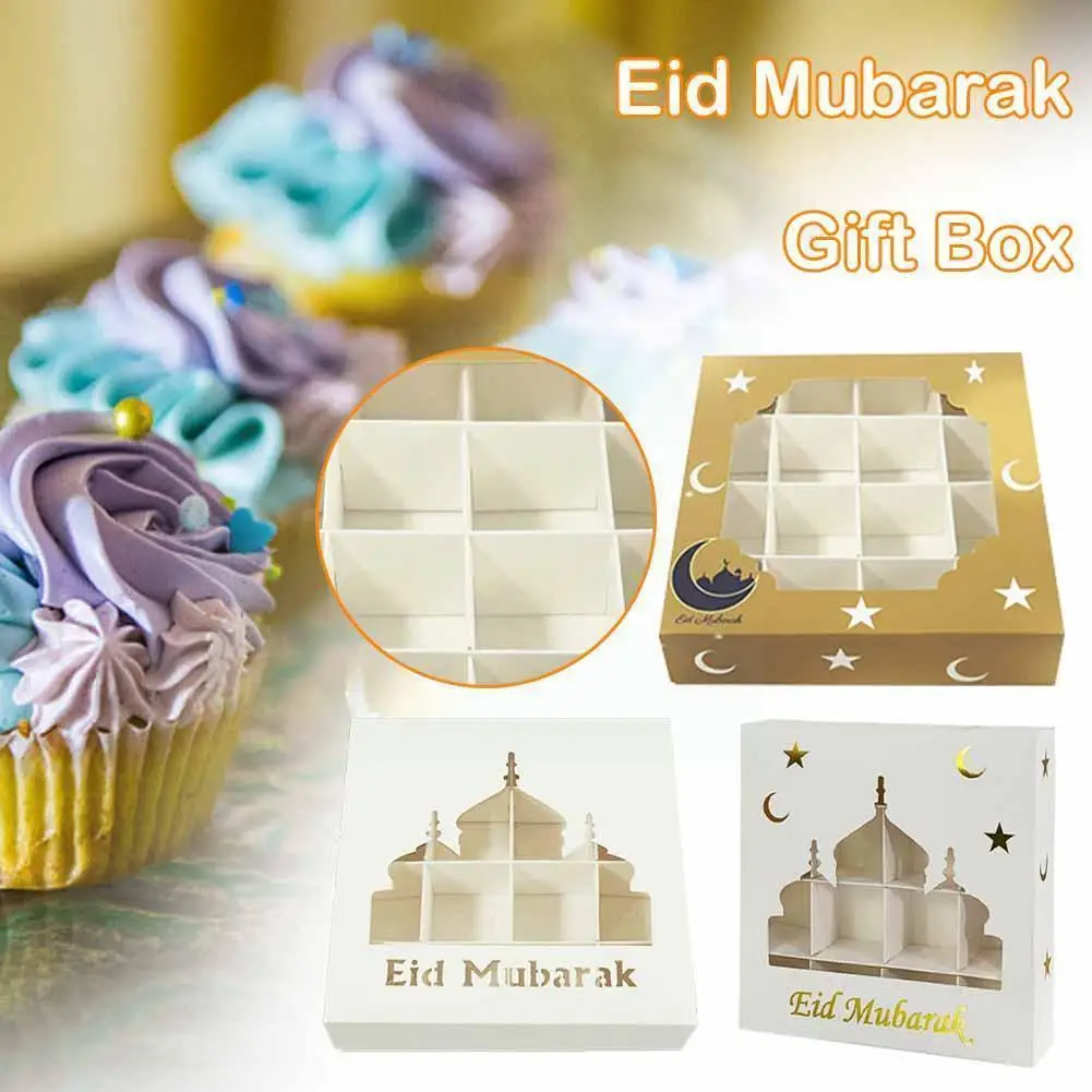 

Eid Mubarak Gift Box Candy Chocolate Packaging Box Eid Al-fitr Supplies Home Kareem Islamic Party Muslim Decoration Ramadan O0J3