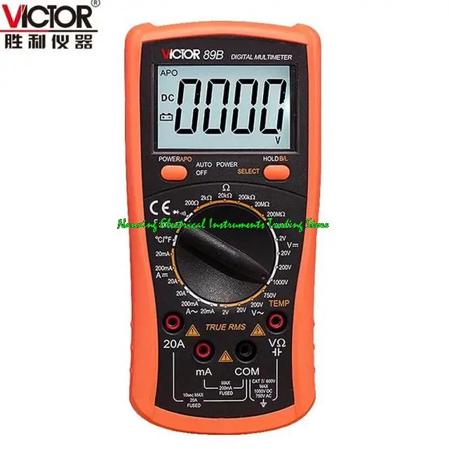 VICTOR VC89A/VC89B LCD Display3 1/2 Digital Multimeter with high quality  200uA/2000uA /20mA/200mA/20A 200mV-1000V