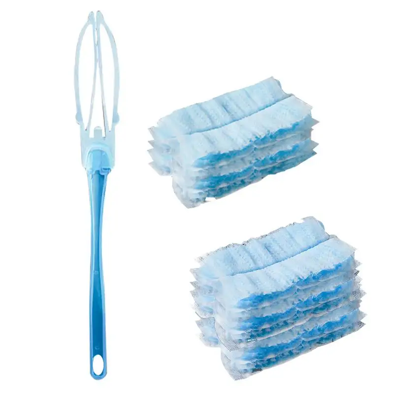 

Household Duster Handheld Electrostatic Adsorption Dust Cleaner Wash-Free Good Grips Microfiber Hand Duster With Hanging Hook