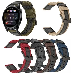 For Huawei Watch 3 Pro Smartwatch Strap Nylon 22mm Sport Bracelet Wristband For Huawei GT 3 GT2 46mm/GT 2 Pro/2E/Runner/SE Band