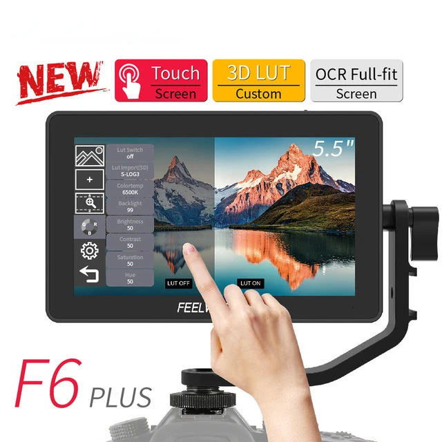 

F6 Plus V2 4K Monitor 5.5 Inch Op Camera Dslr 3D Lut Touch Screen Ips Fhd 1920X1080 Video 4K Veld Monitor Dslr