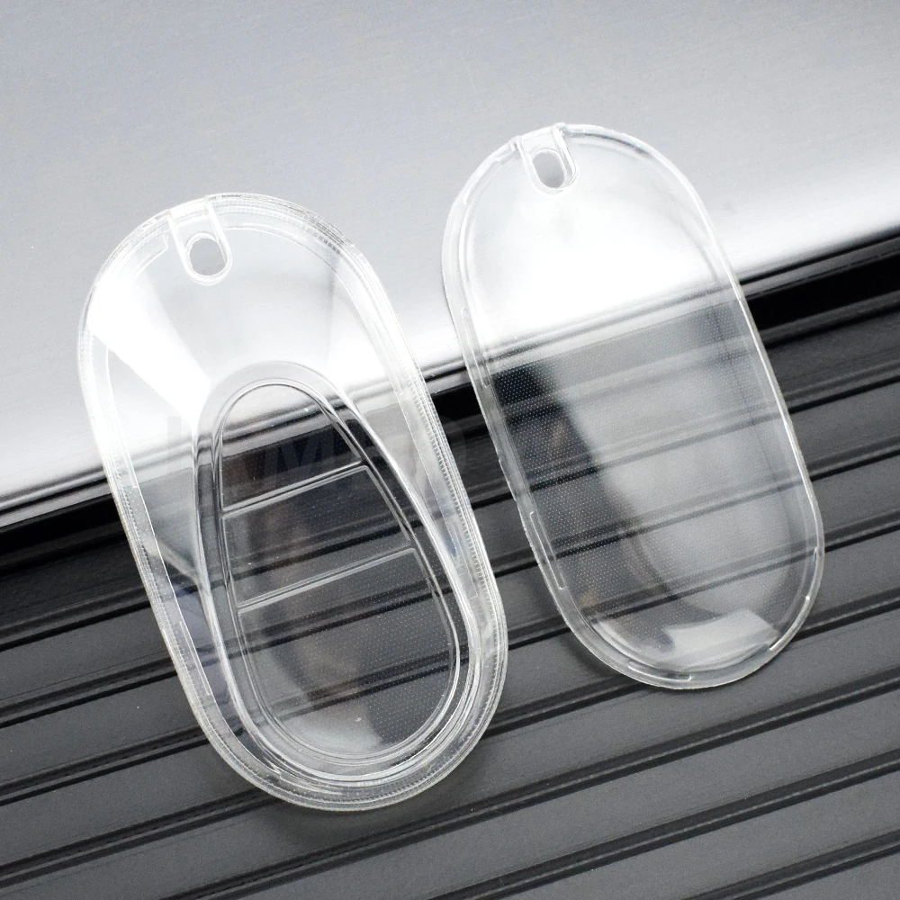 Прозрачный черный чехол для ключей для Mercedes-Benz C S GLC EQE EQS Class W223 X254 V297 V295 W206 S206 X206