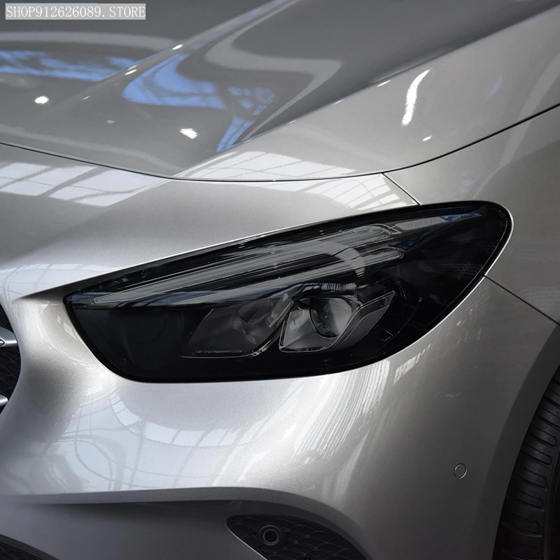 

Защитная пленка для автомобильных фар, задняя фара, дымчатый черный оттенок, виниловая прозрачная наклейка из ТПУ для Mercedes Benz B Class W247 2020