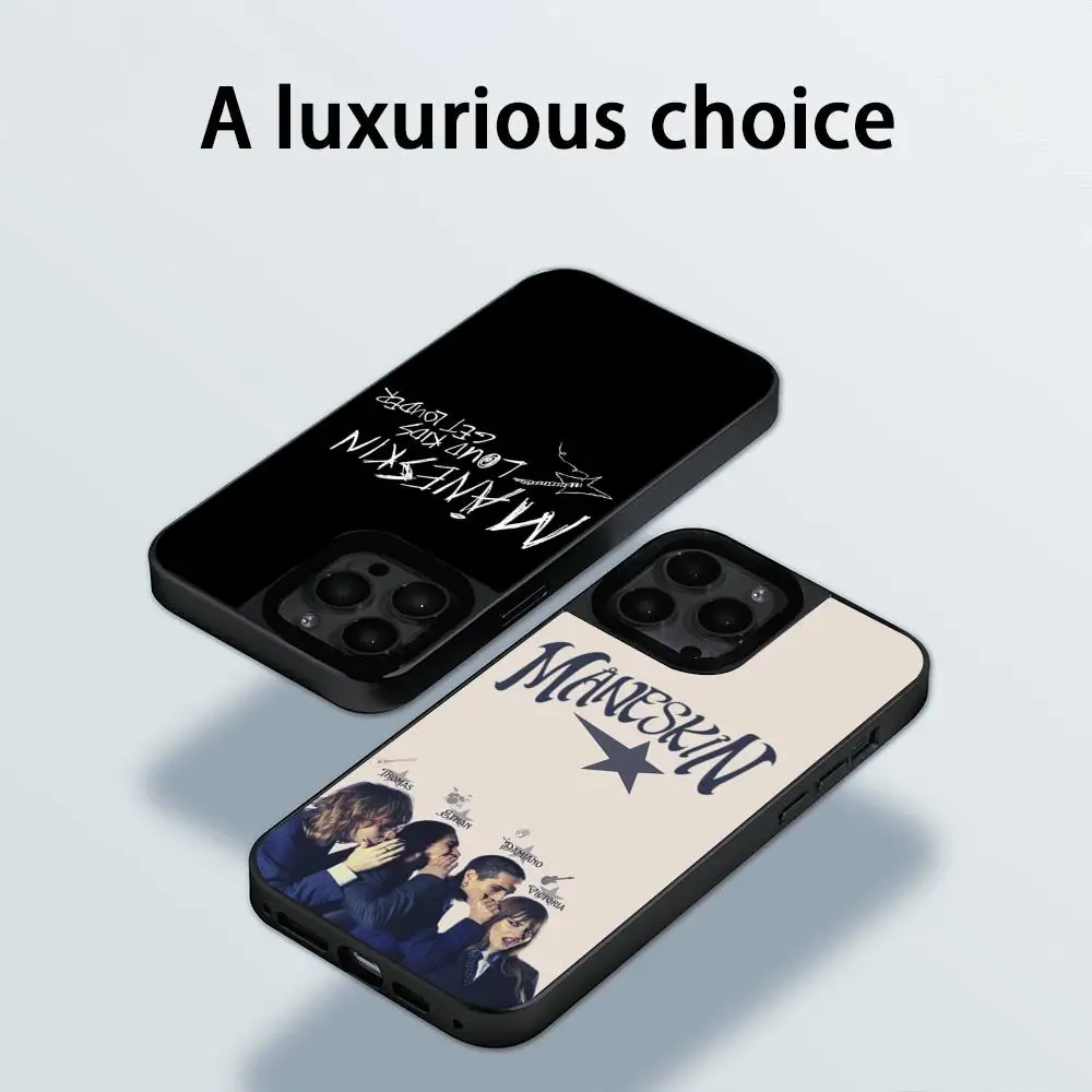 Фото Чехол для телефона ManeS-skinS в стиле хип-хоп, певец, дизайн для iPhone 17, 16, 15, 14, 13, 12, 11 Pro Max, защитный чехол из овчины с серебряными краями №5