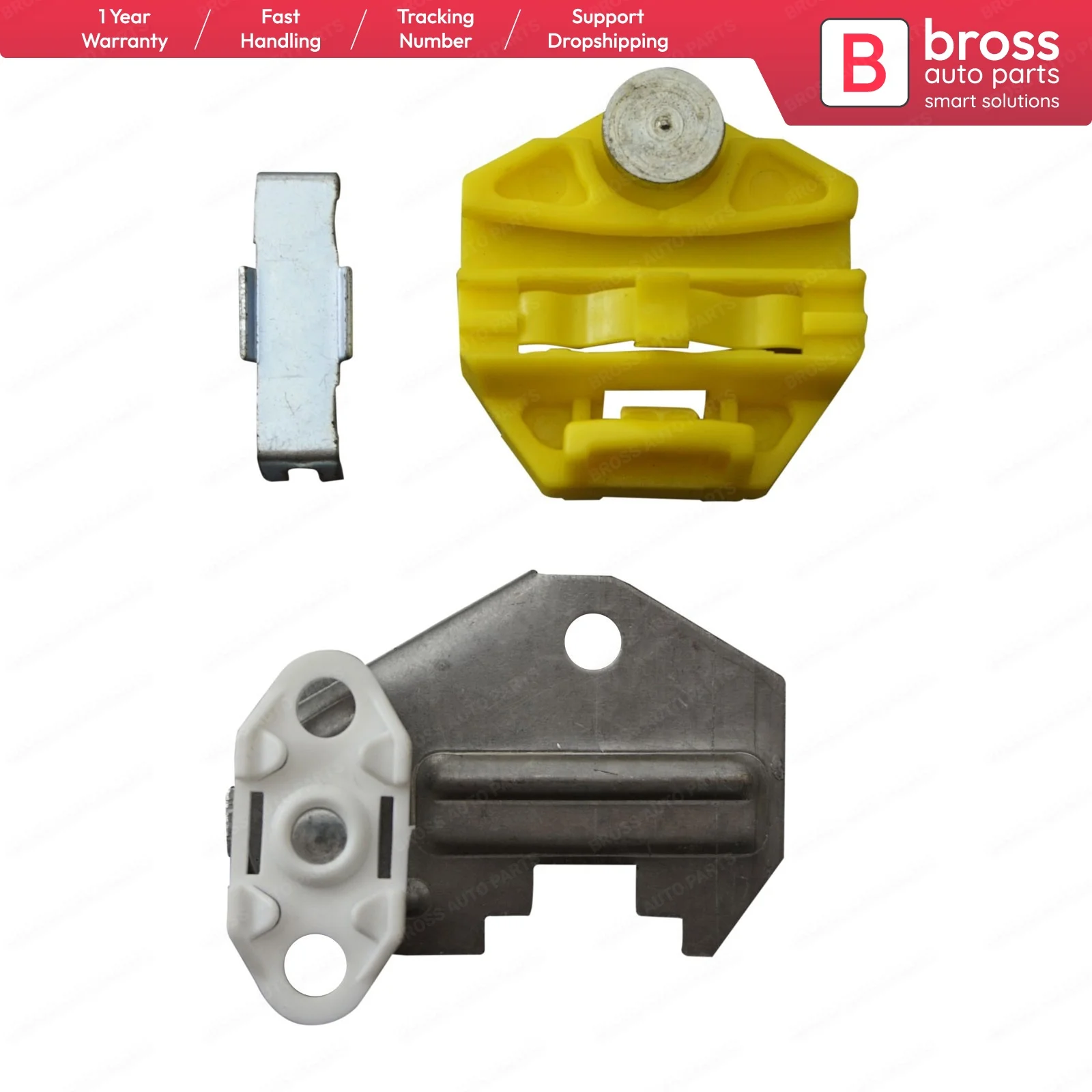 

BWR5008+BWR19+BWR55 Window Regulator Clips and Metal Connection Sheet Left Doors for Vectra Saab 9-3 Second generation 2003–2012