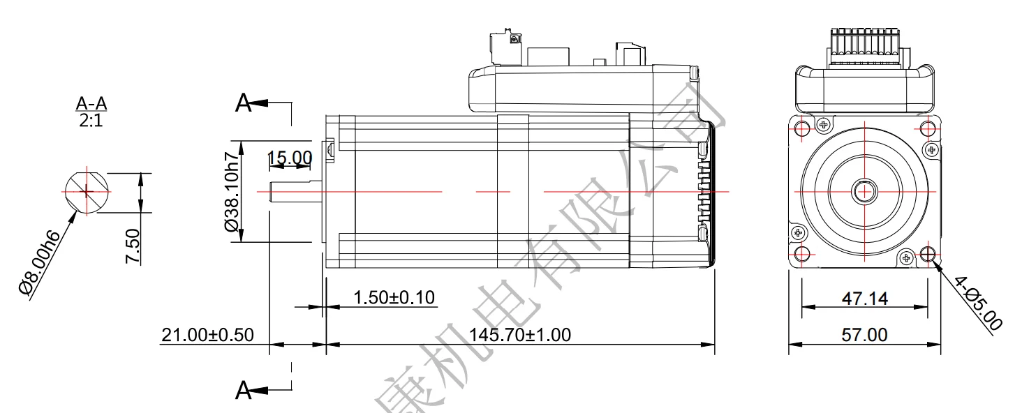 JMC Встроенный шаговый двигатель с замкнутым контуром Шаговый высоким крутящим