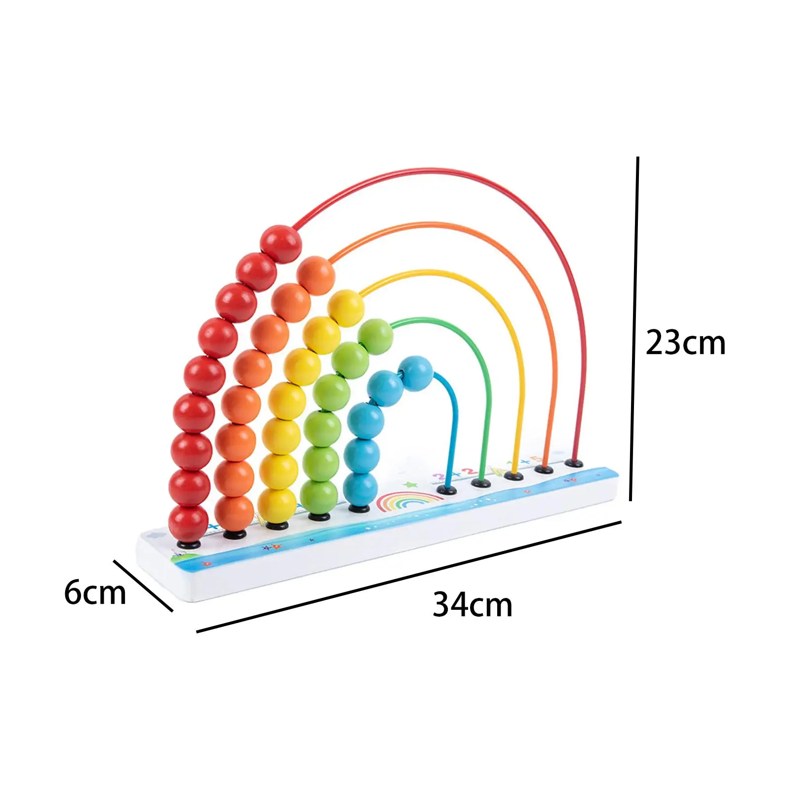 

Деревянная математическая игрушка Монтессори, образовательная счетная игрушка