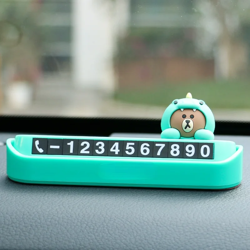 

Автомобильный временный парковочный знак, милый мультяшный креативный флуоресцентный скрываемый табличка с номером, аксессуары для интер...