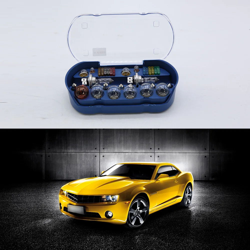 

Durable Light Bulb Set Car Set Spare Fuse Travel Kit Van Vehicle 3000K