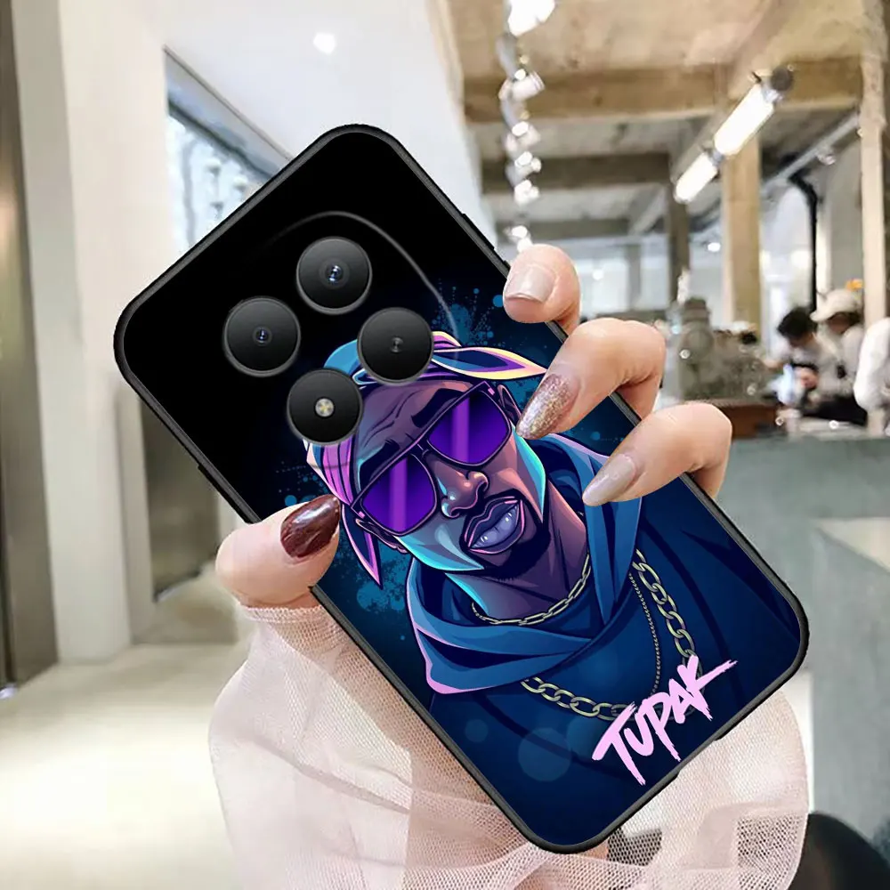 Фото Чехол для телефона Xiaomi Redmi Note 15 14 13 12 12S 11 11T 11S 10 10S 9 Pro PLUS, чехол-накладка 2pac Tupac Yinuoda Rapper №3