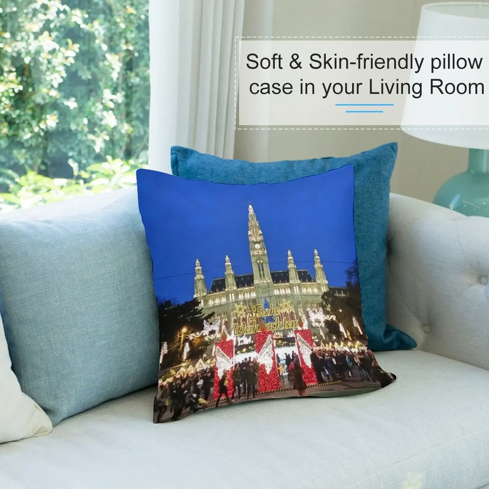 Вена Рэтус в Рождество. Декоративная подушка чехлы для подушек диванов подушки