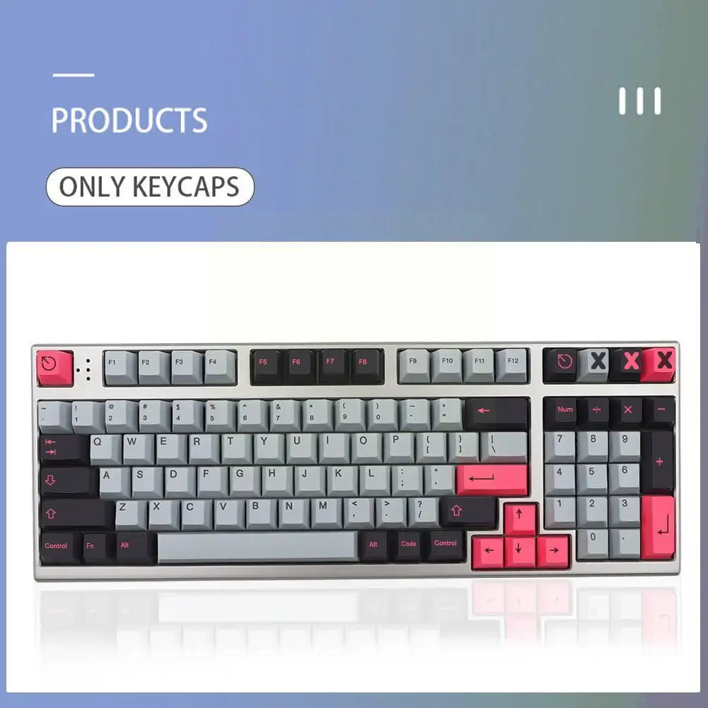 

Колпачок для клавиш Pbt, 134 клавиш, профильный краситель, sub Gmk 8008, персонализированные колпачки для механической клавиатуры Mx Switch R4y6