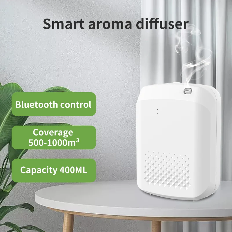 Bluetooth Control Covering 1000m³  Smart Home Essential Oil Diffuser Capacity 400ML Aroma Diffuser Use in Hotel Office