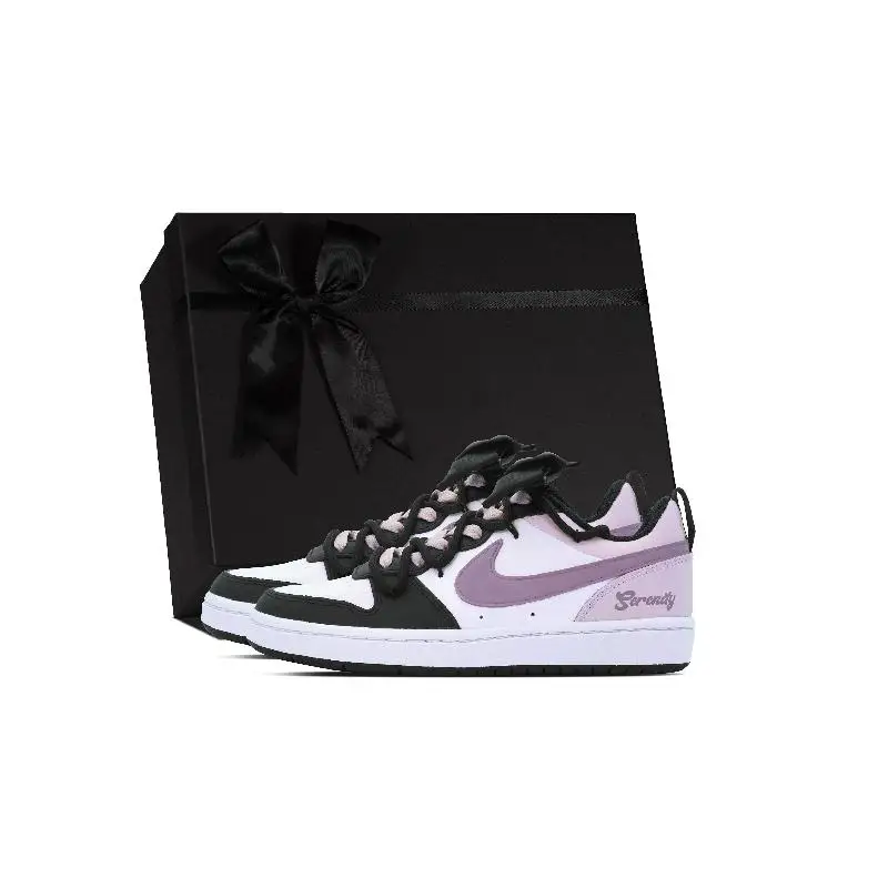 【Customize】Nike Court Borough Skateboarding Shoes Women's Sneakers shoes BQ5448-115