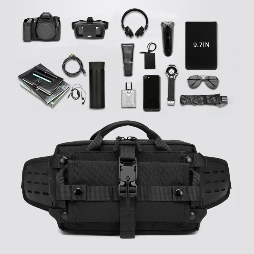 New Design Men Waist Bag Fashion Outdoor Sports Chest Pack for Teenager Male Waterproof Shoulder Belt Bag Crossbody Bags