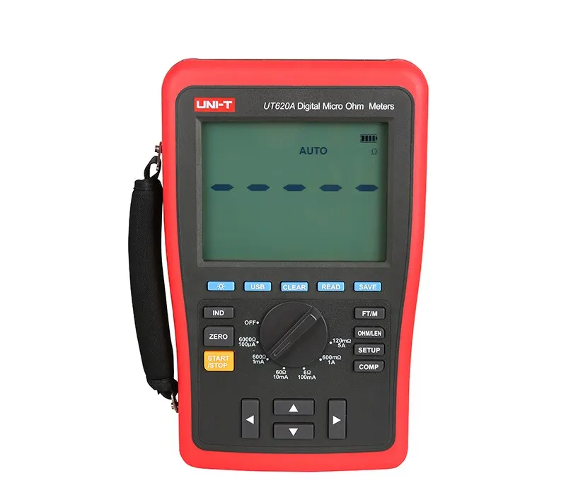 

UT620A Digital Micro Ohm Meter DC low resistance tester 120mOhm-6kOhm Ohmmeter
