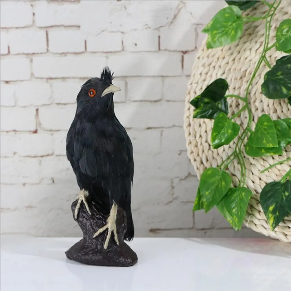 

Реалистичное Искусственное перо Myna, фигурки птиц, животных, миниатюры, украшение для дома и сада, ремесла, украшения, реквизит для стрельбы