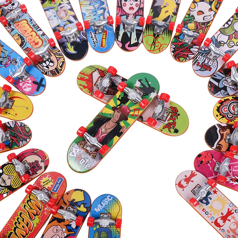 5p случайный цвет палец скейтборд матовая поверхность двойная деформирующаяся
