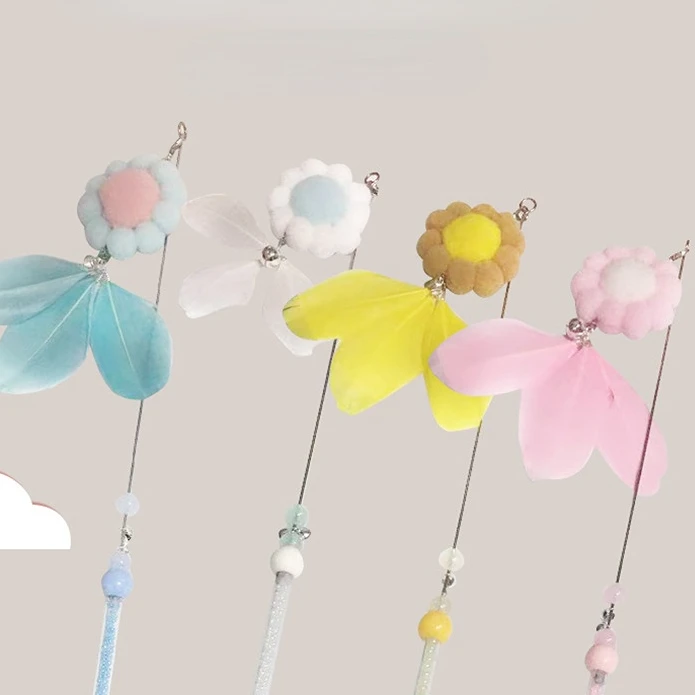 

Подсолнухи, дразнящая кошку, трость, самовосстанавливающаяся игрушка, перо с колокольчиком для снятия скуки, дразнящая кошку, долговечная