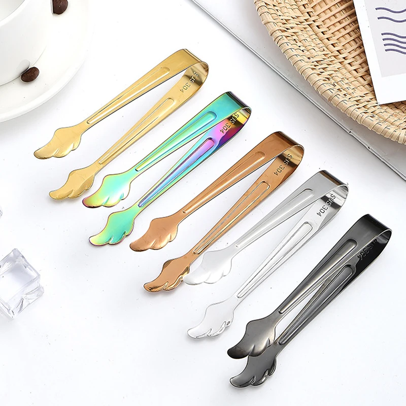 

Stainless Steel Ice Cube Clip Ice Tong Bread Food BBQ Clip Barbecue Clip Ice Clamp Tool Bar Kitchen Accessories